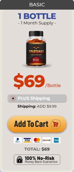 SpartaMax 1 Bottle Package Order Now